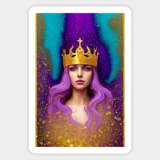 Glitter Queen Sticker